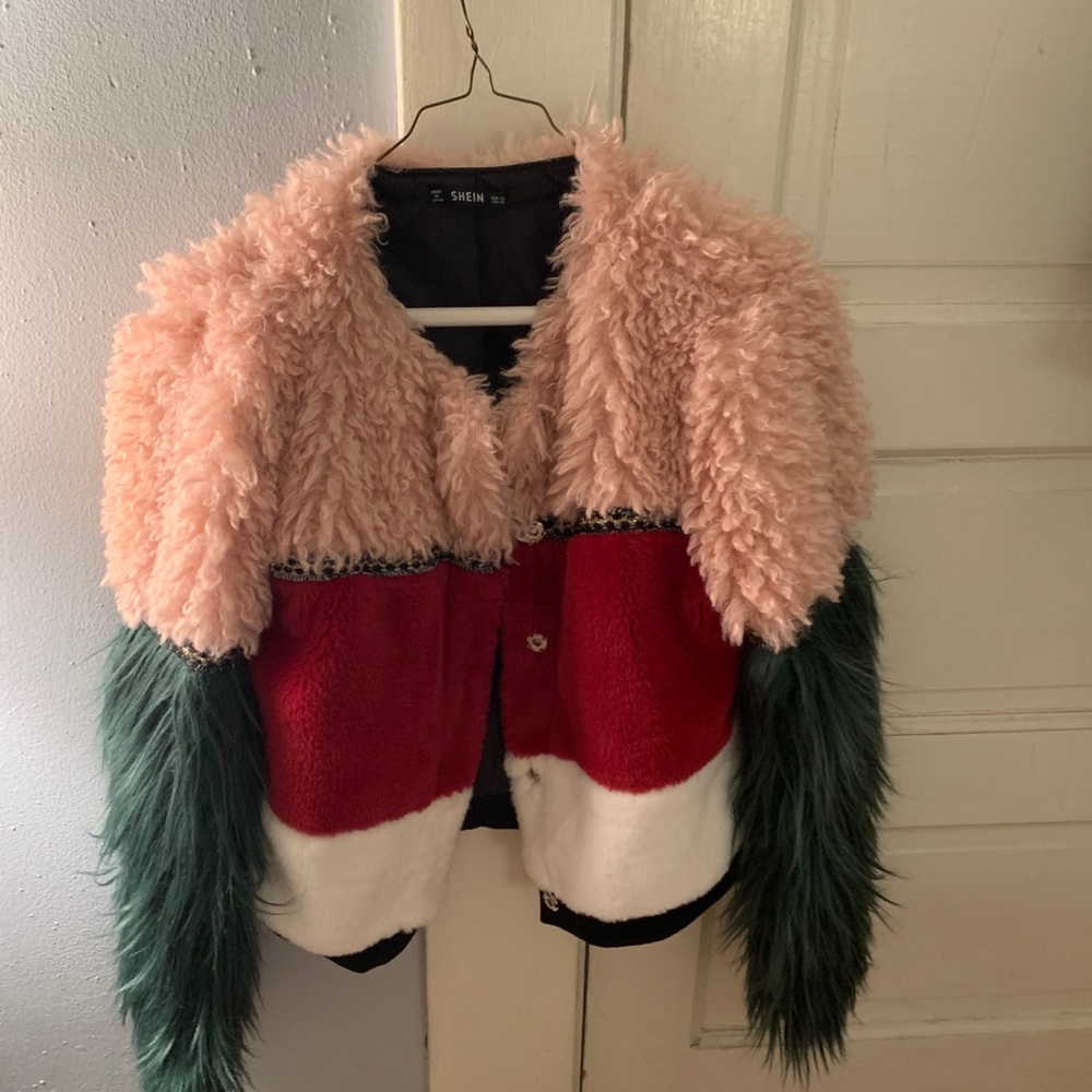 Faux fur jacket